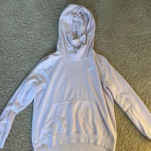 Nike Turtleneck Sweatshirt, Baby Pink, Size Large